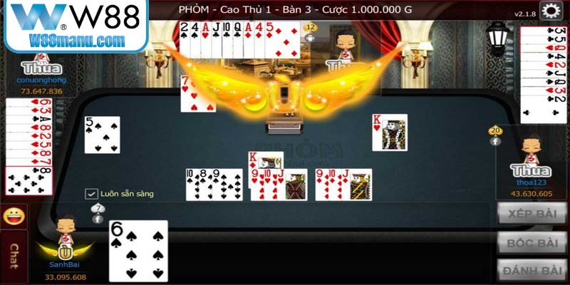 Phỏm online là trò chơi bài cược đẳng cấp đang được săn đón